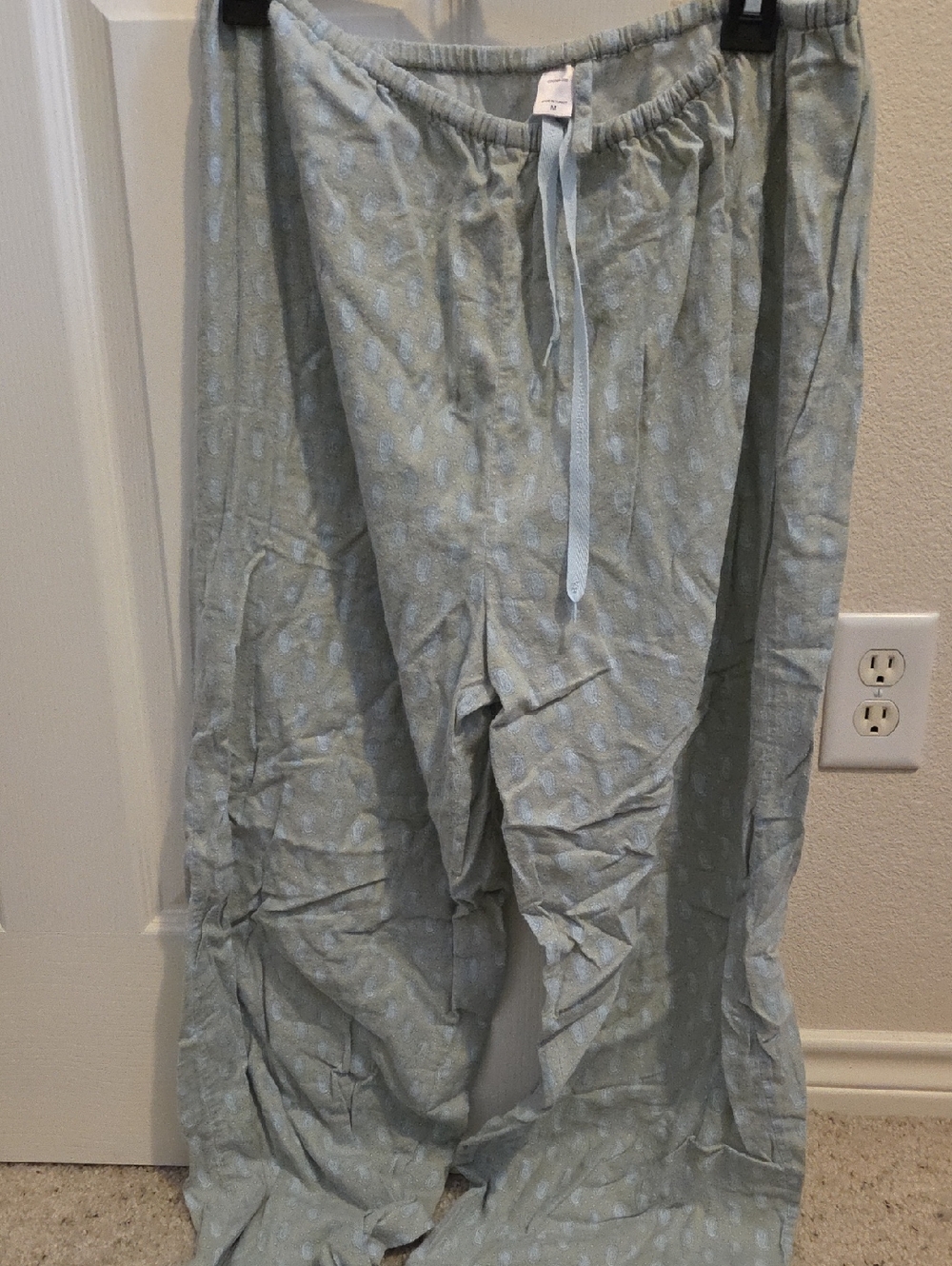 Victorias Secret Light Green And Blue Pajama Pants with Paisley